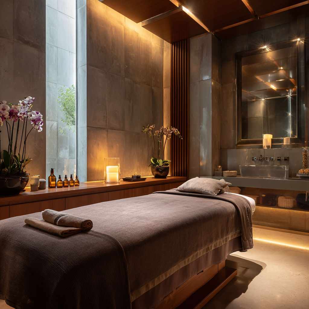 Luxury spa and wellness area at ClarityCore Advisors in Carson, California